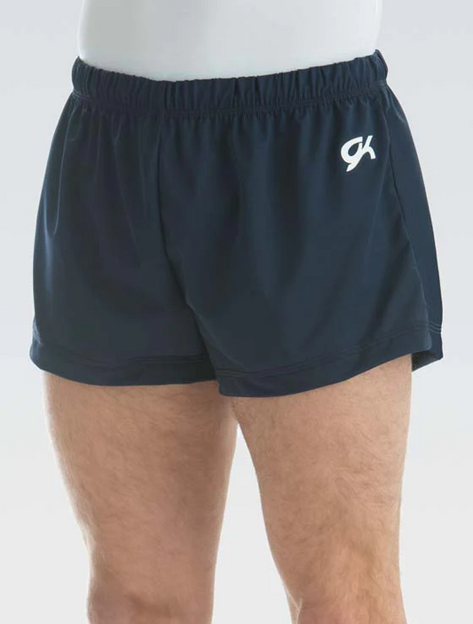 Men's Nylon/Spandex Gymnastics Shorts Navy
