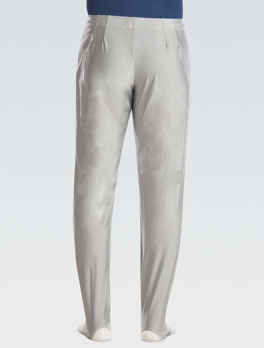 Men's Nylon/Spandex Gymnastics Pants Aluminum