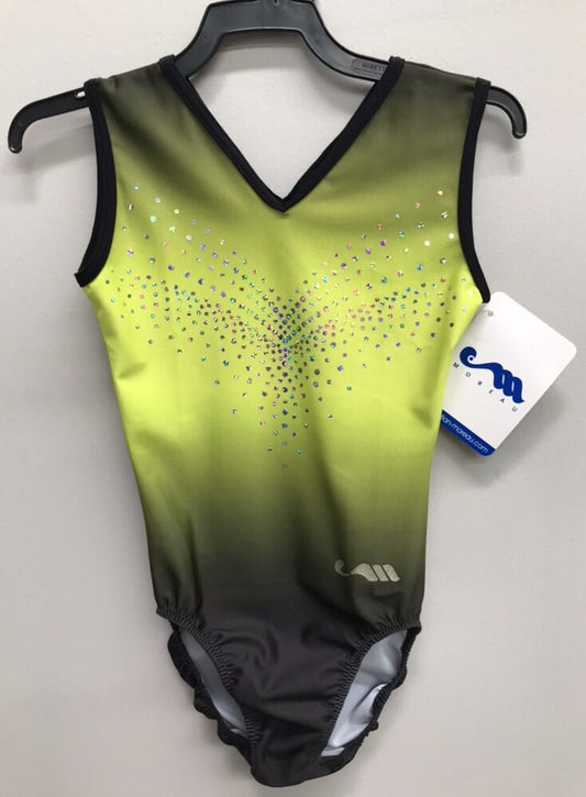 CM06 Lime/ Black Leotard