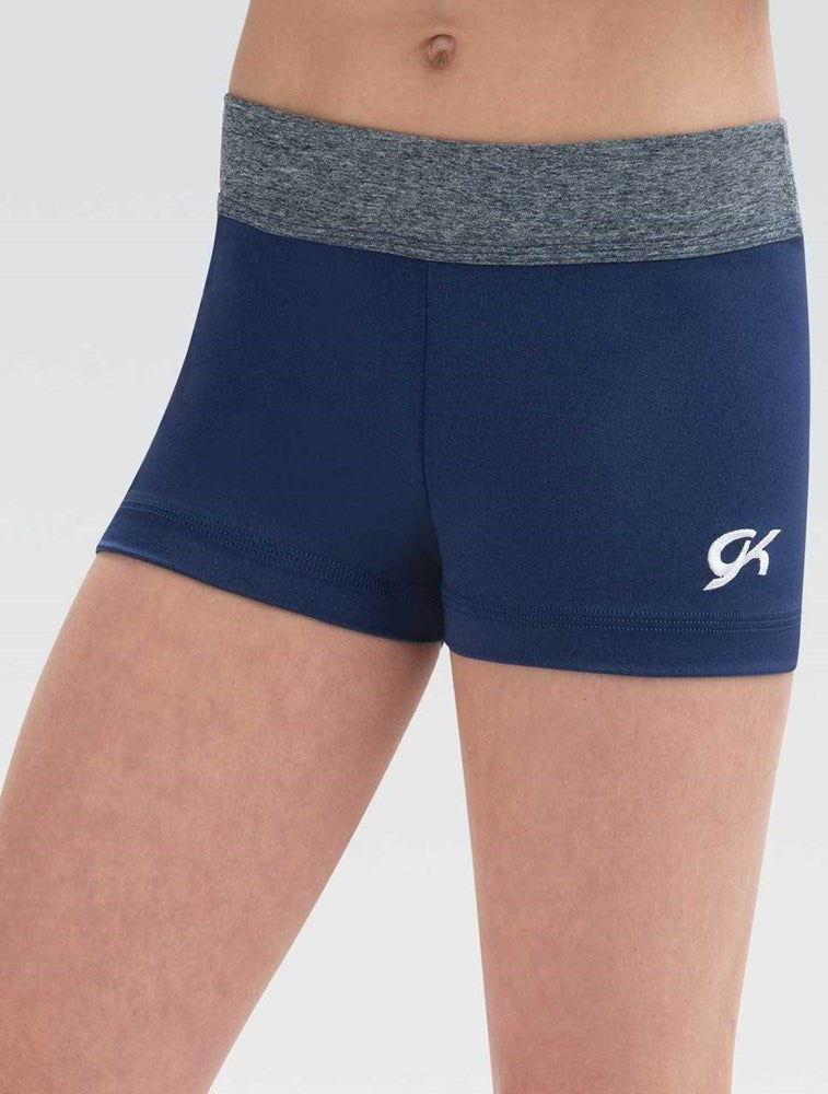 GK Heather Blue Sapphire Micro Mini Shorts