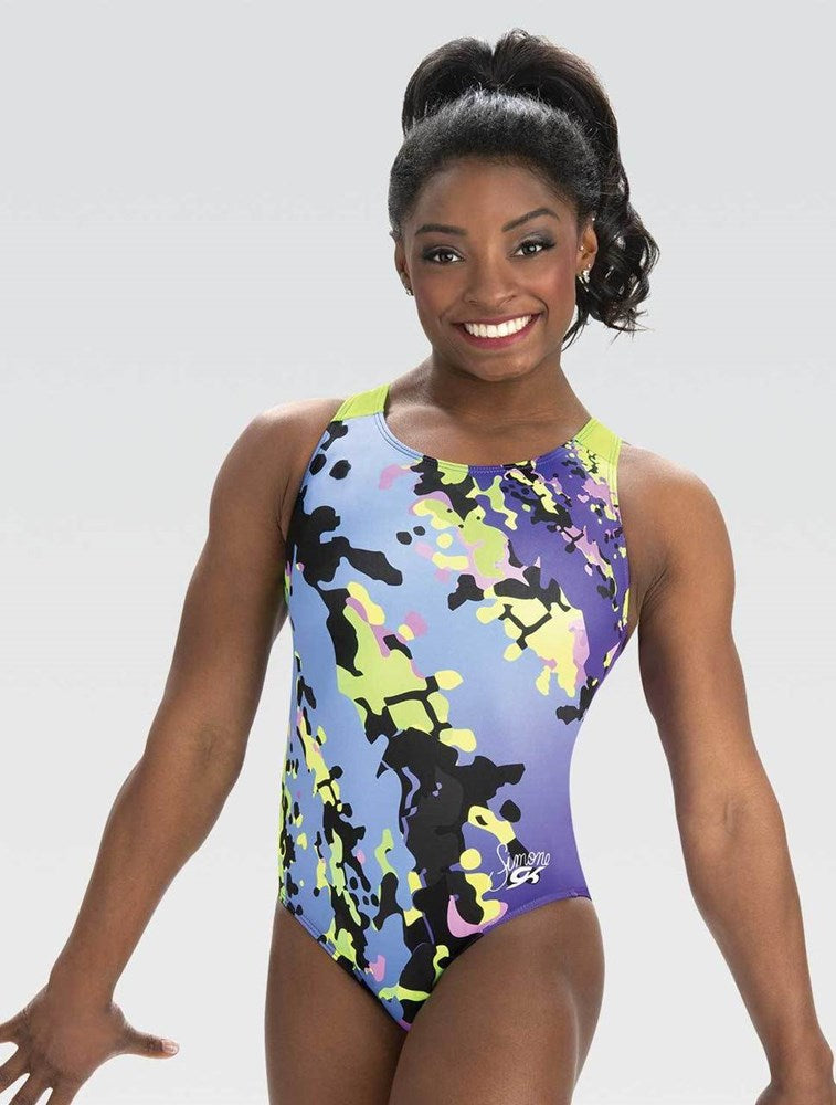 Simone Biles Signature Collection Purple Speckled Racerback Leotard