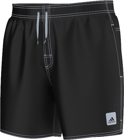 Short Leg Solid Water Short Black