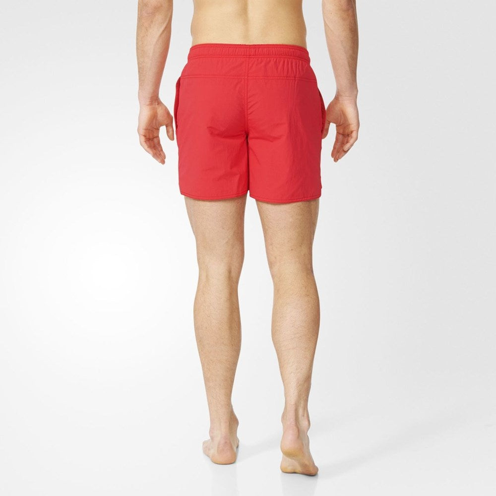 Short Leg Solid Water Short Red