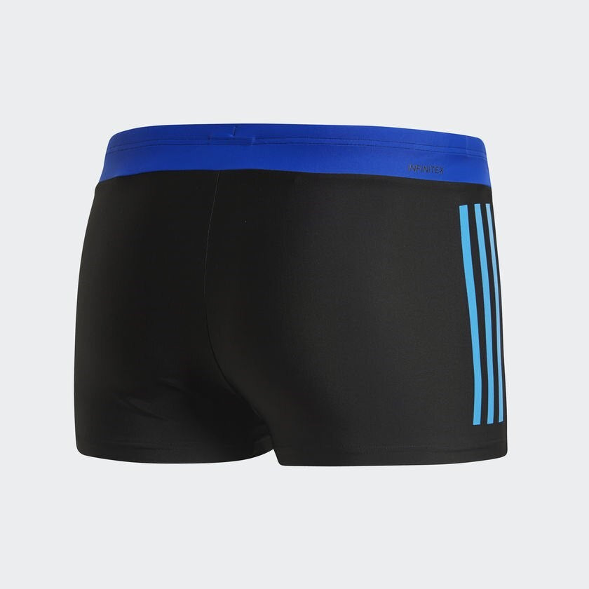 Fitness 3 Stripes Colour Block Boxer Black/ Bright Blue