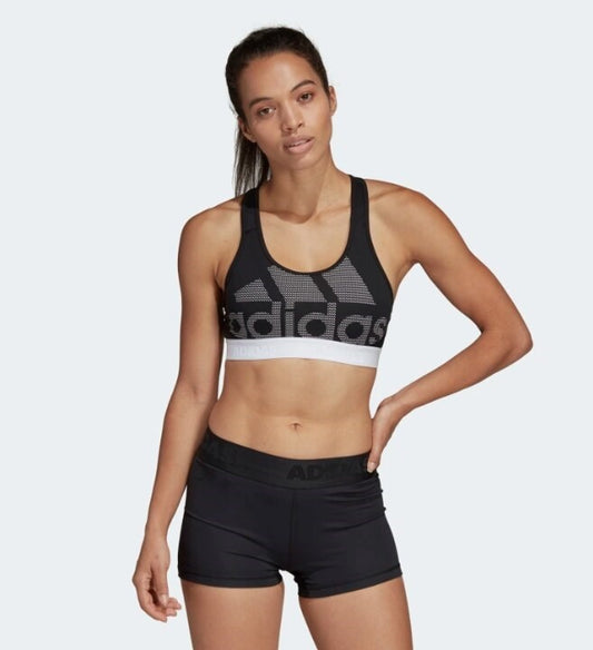 adidas womens Don't Rest Alphaskin Badge of Sport Bra Black/White X-Small :  : Clothing, Shoes & Accessories