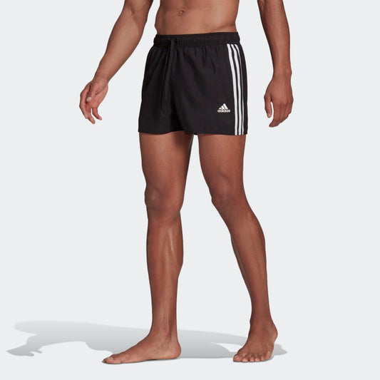 adidas Classic 3 Stripes Swim Shorts (Black)