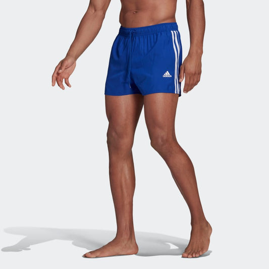adidas Classic 3 Stripes Swim Shorts (Blue)