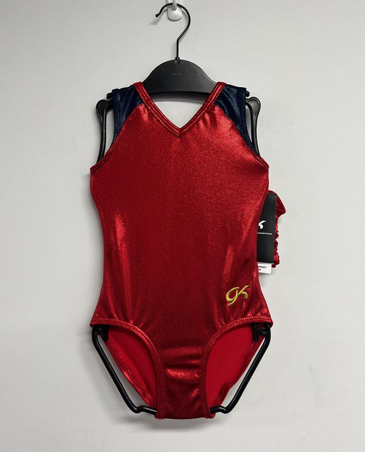 Red With Navy Training Leotard