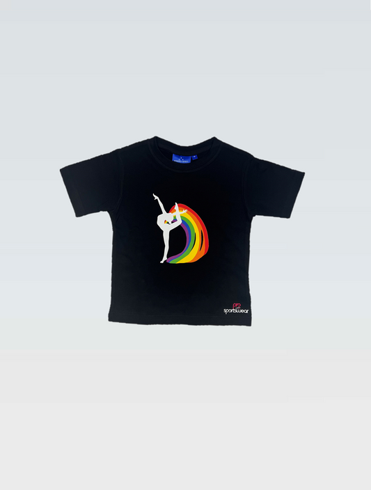 Rainbow Black Tee
