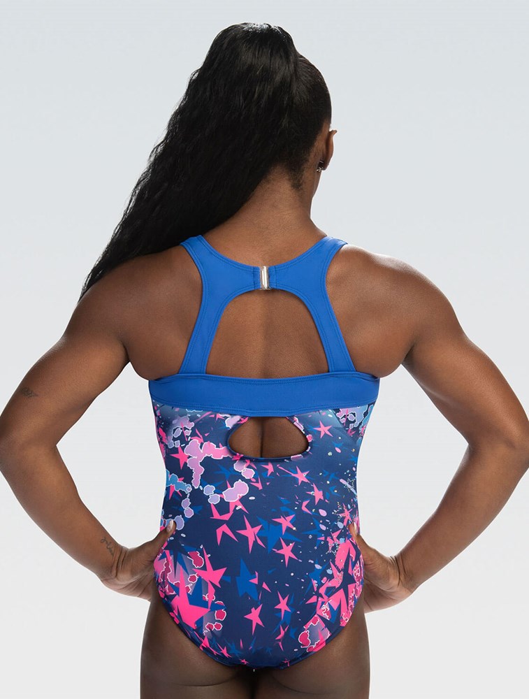 Simone Biles Underwater Stars Workout Leotard