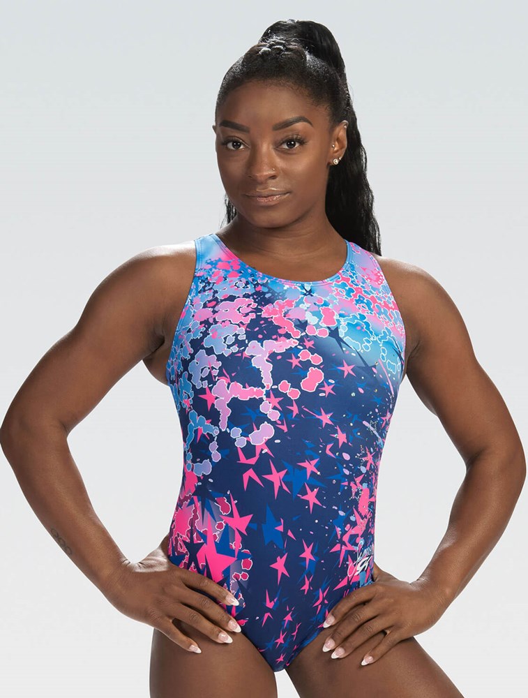 Simone Biles Underwater Stars Workout Leotard