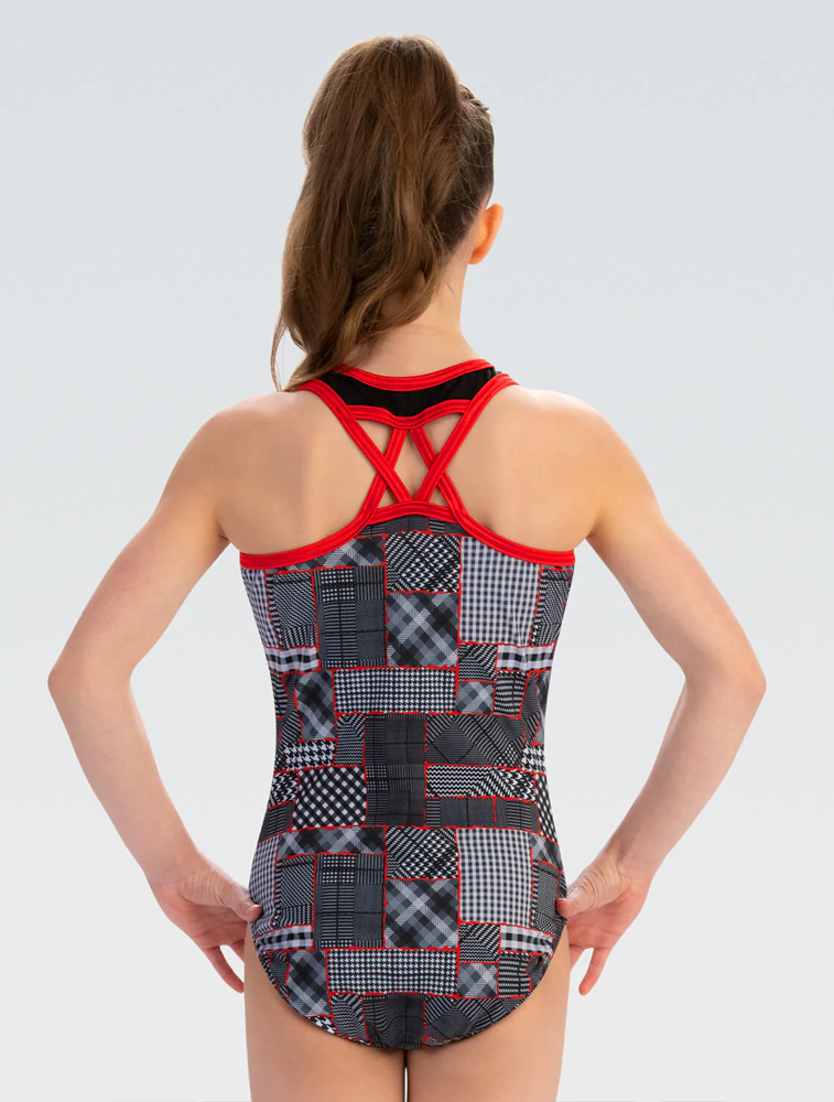 Patchwork Patterns Workout Leotard